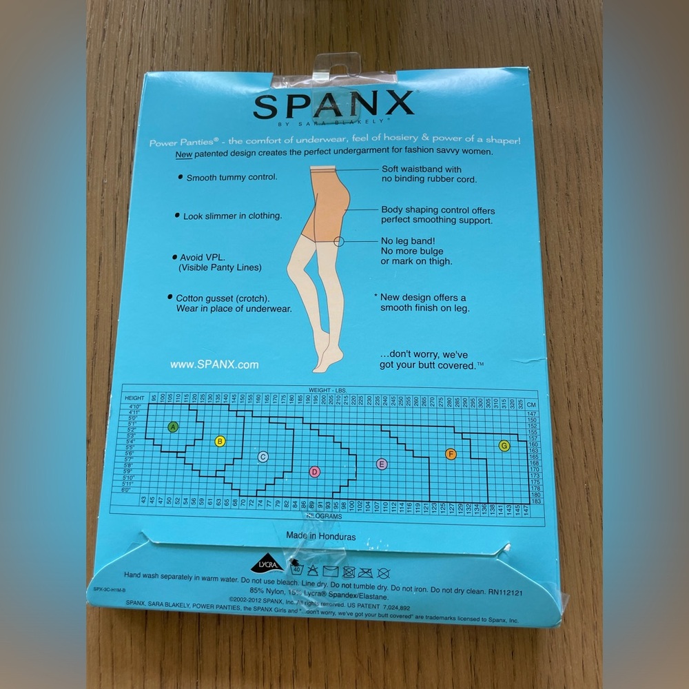 Spanx power pantries performance underwear SIZE A BARE View 3